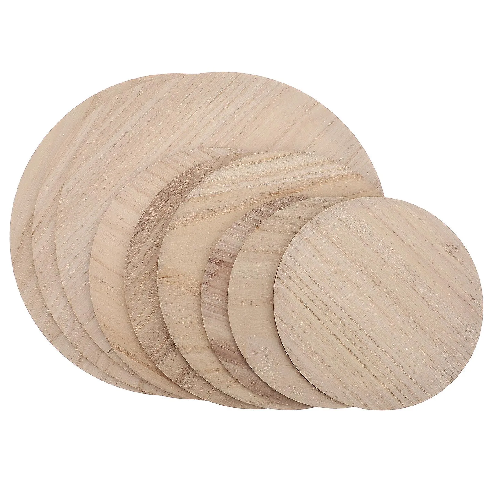 9pcs Wood Circles Unfinished Round Wood Slices For Crafts Painting Wedding Decor