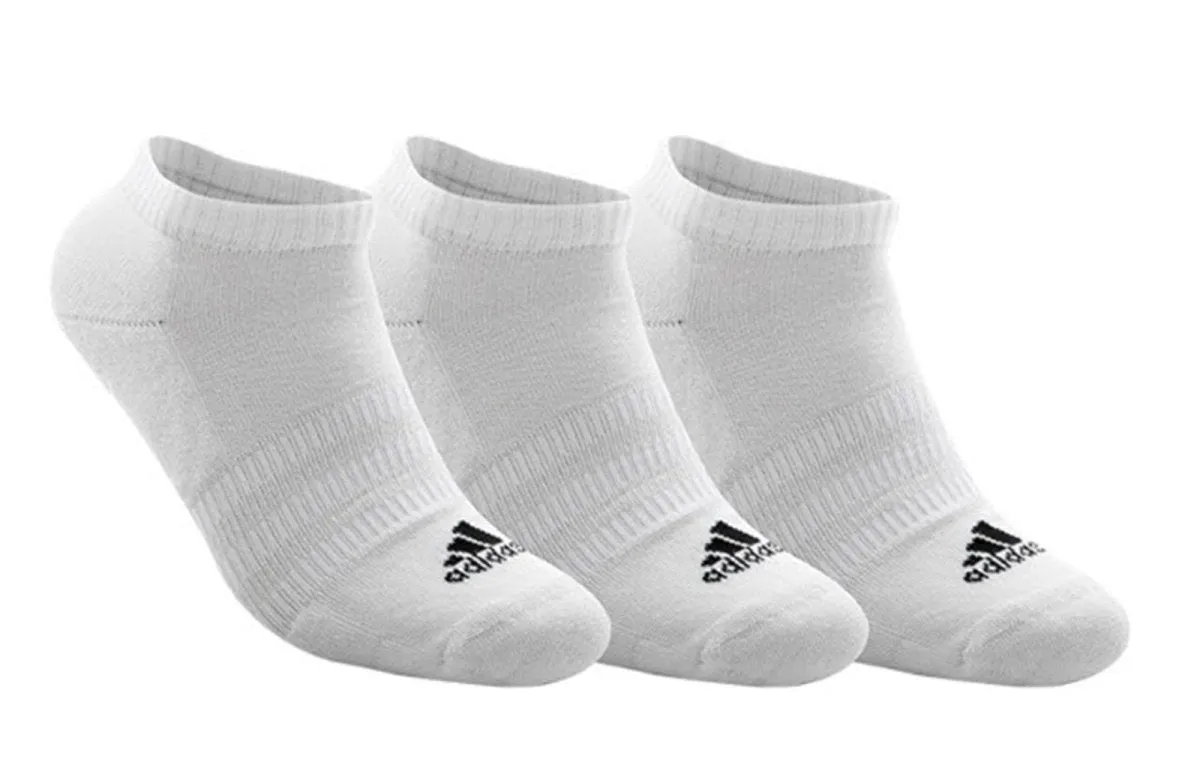 Adidas Cushioned Low-Cut Socks - White; 3 Pairs