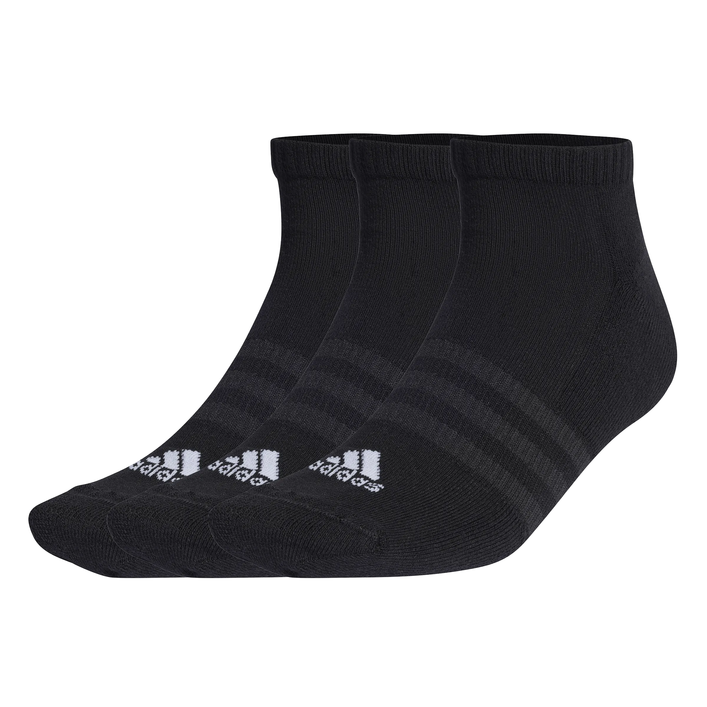 adidas low-cut socks 3 pairs black