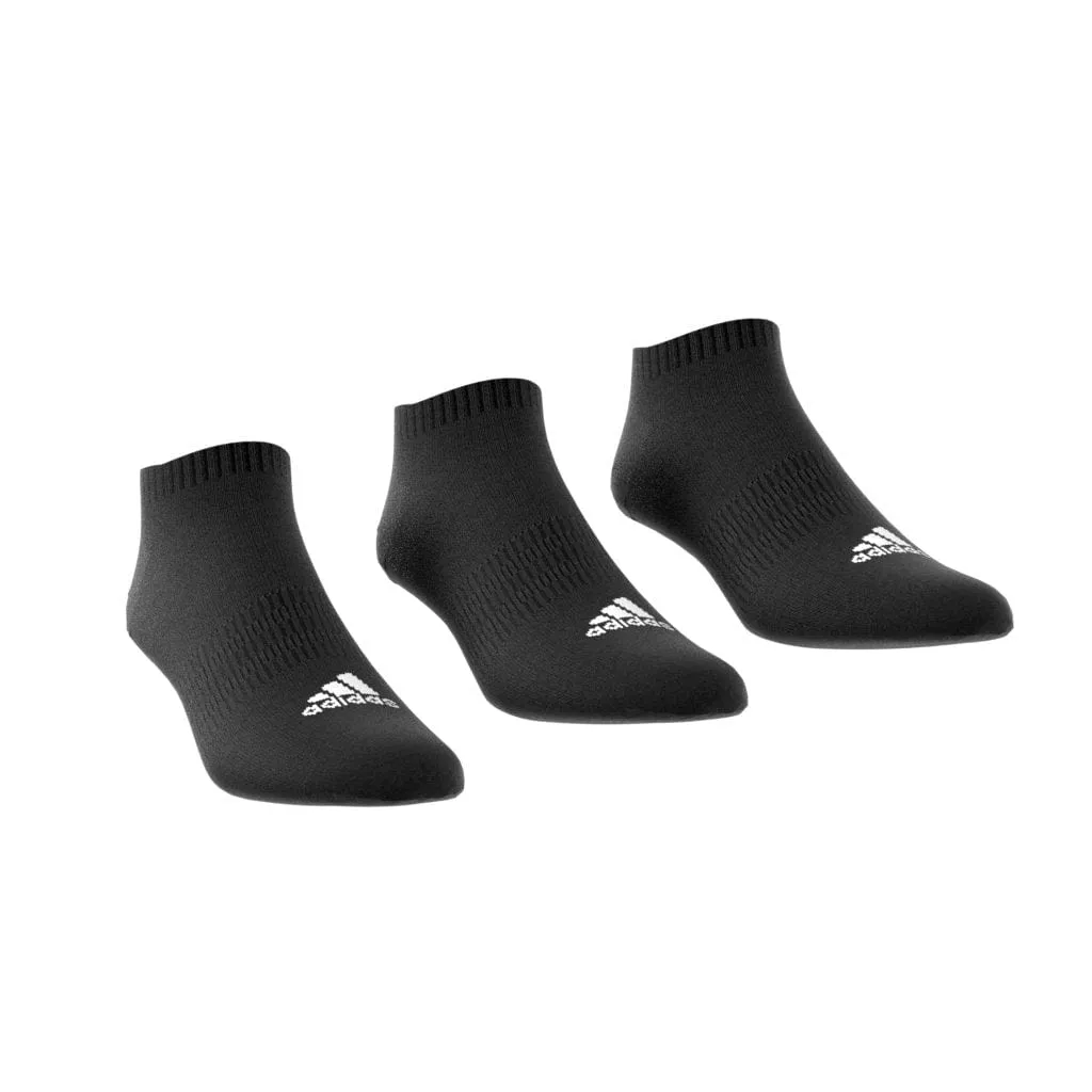 adidas low-cut socks 3 pairs black