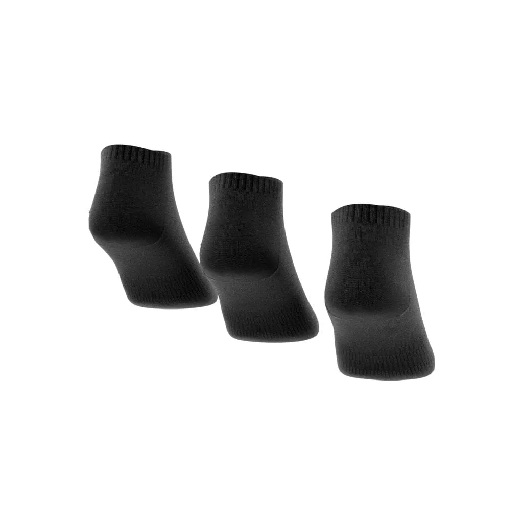 adidas low-cut socks 3 pairs black