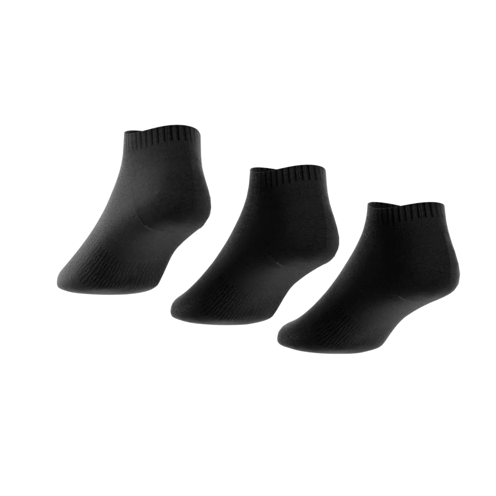 adidas low-cut socks 3 pairs black