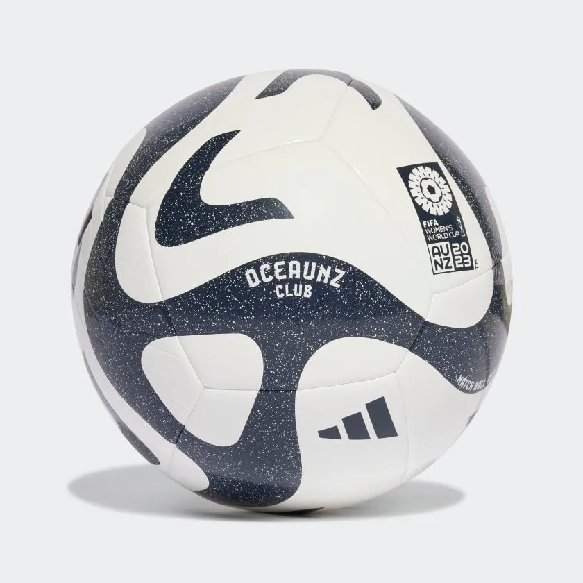 Adidas Oceanz Club White/Navy Soccer Ball.