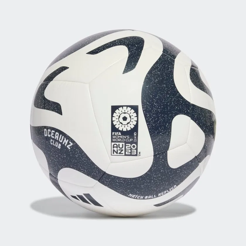 Adidas Oceanz Club White/Navy Soccer Ball.