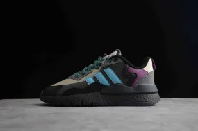 Adidas Originals Nite Jogger Black White Grey Six Rich Mauve FZ3665