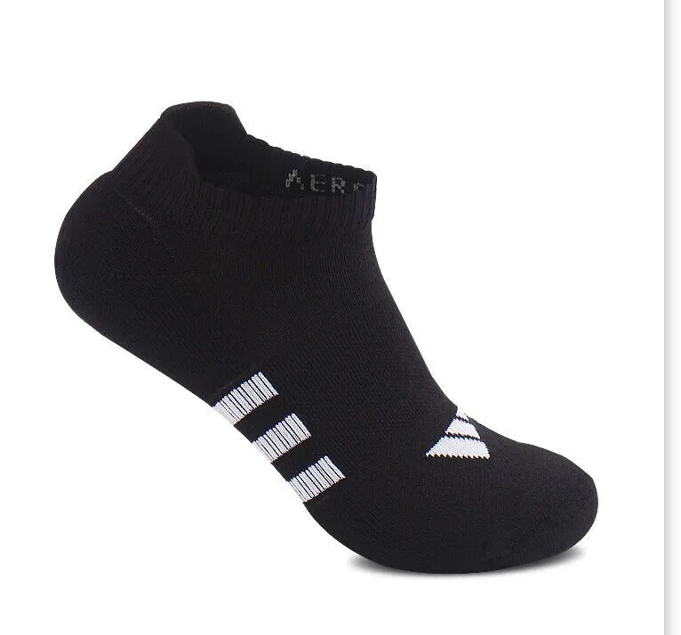 Adidas Performance Cushioned Low 3 Pack Black Socks - Unisex