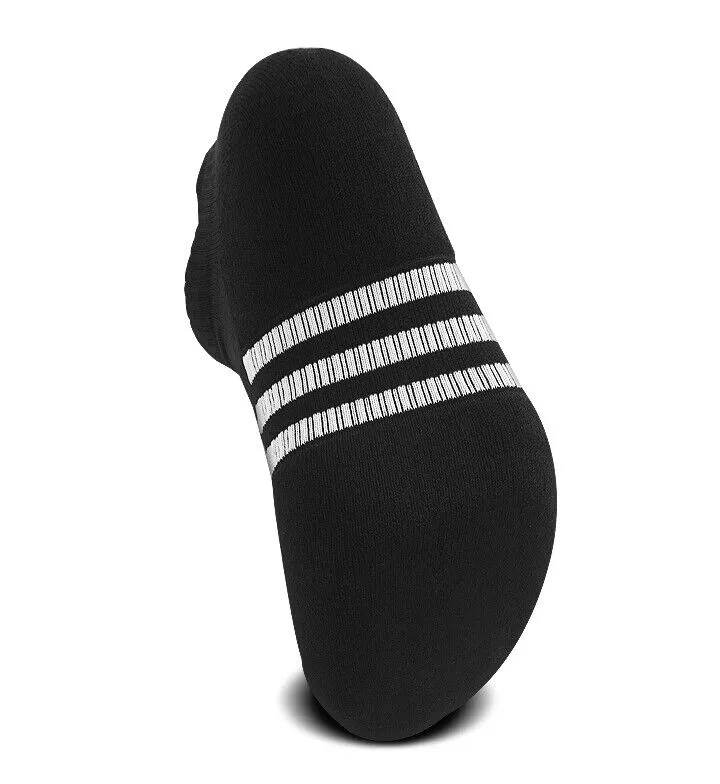 Adidas Performance Cushioned Low 3 Pack Black Socks - Unisex