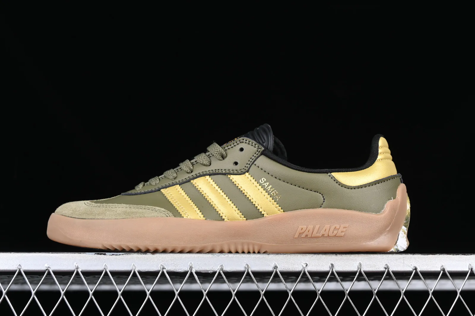 Adidas Puig Samba Palace Focus Olive Metallic Gold Gum HQ6100