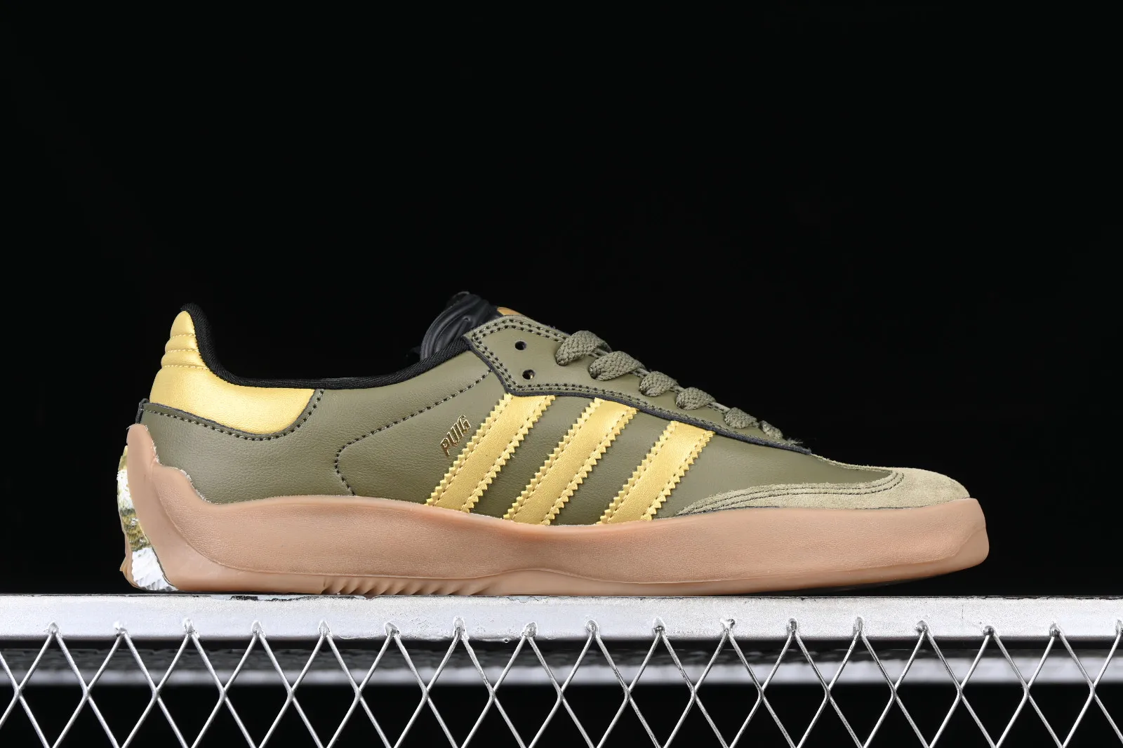 Adidas Puig Samba Palace Focus Olive Metallic Gold Gum HQ6100