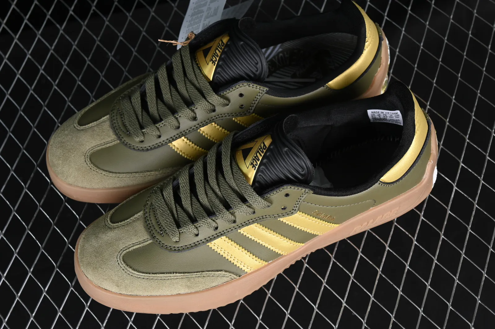 Adidas Puig Samba Palace Focus Olive Metallic Gold Gum HQ6100