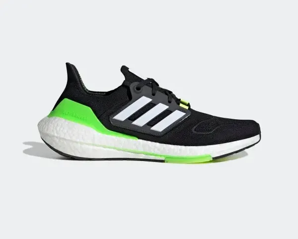 Adidas UltraBoost 22 Core Black Cloud White Solar Green GX6640