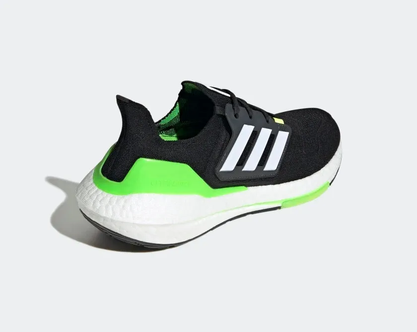 Adidas UltraBoost 22 Core Black Cloud White Solar Green GX6640