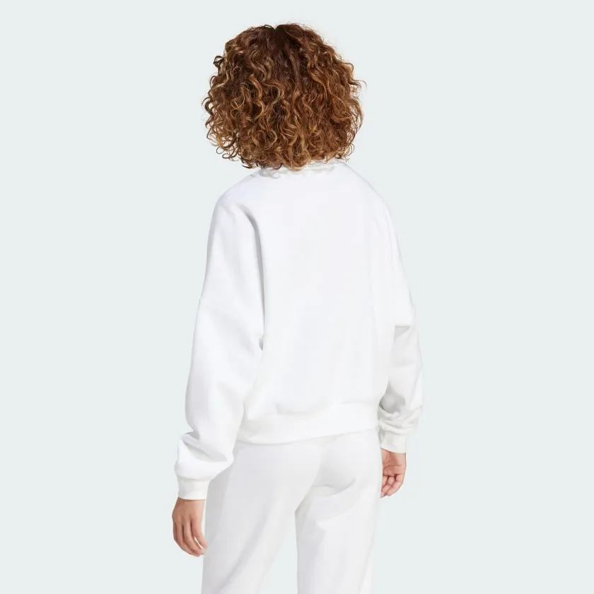 Adidas Women's Cozy Crew White with Small Logo