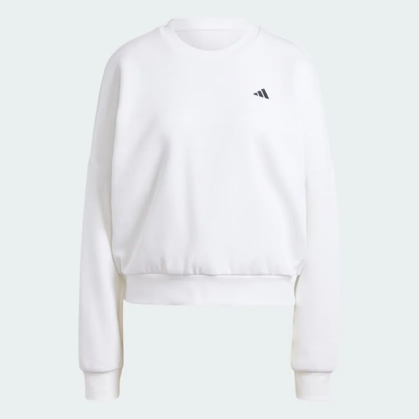 Adidas Women's Cozy Crew White with Small Logo