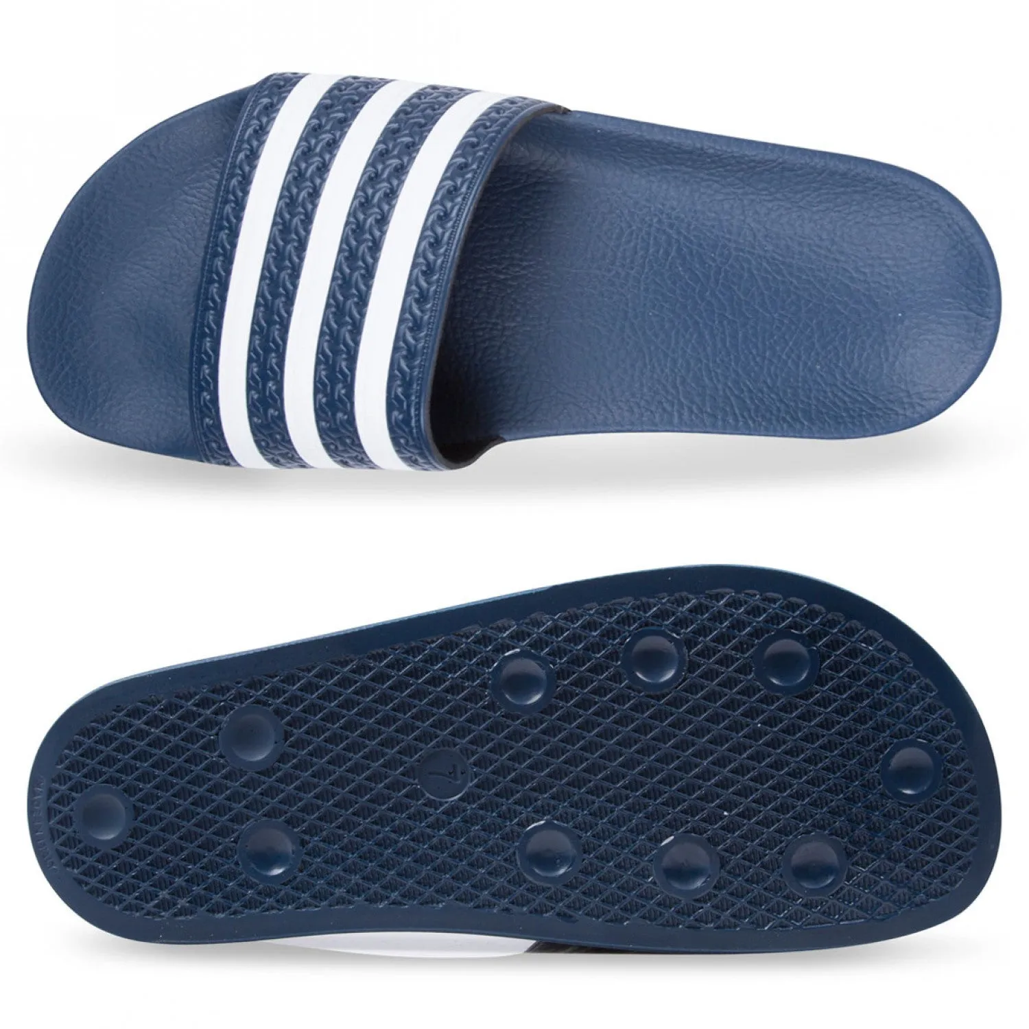 Adilette Slides - Navy Blue