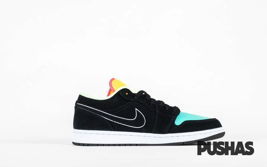 Air Jordan 1 Low Black Aurora Green Laser Orange 2020 for sale online