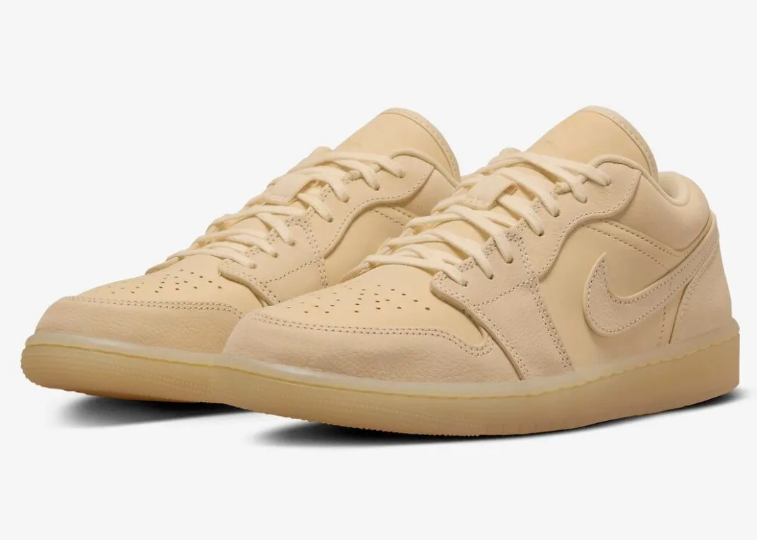 Air Jordan 1 Low Pale Vanilla Sand Metallic Gold FZ3972-294