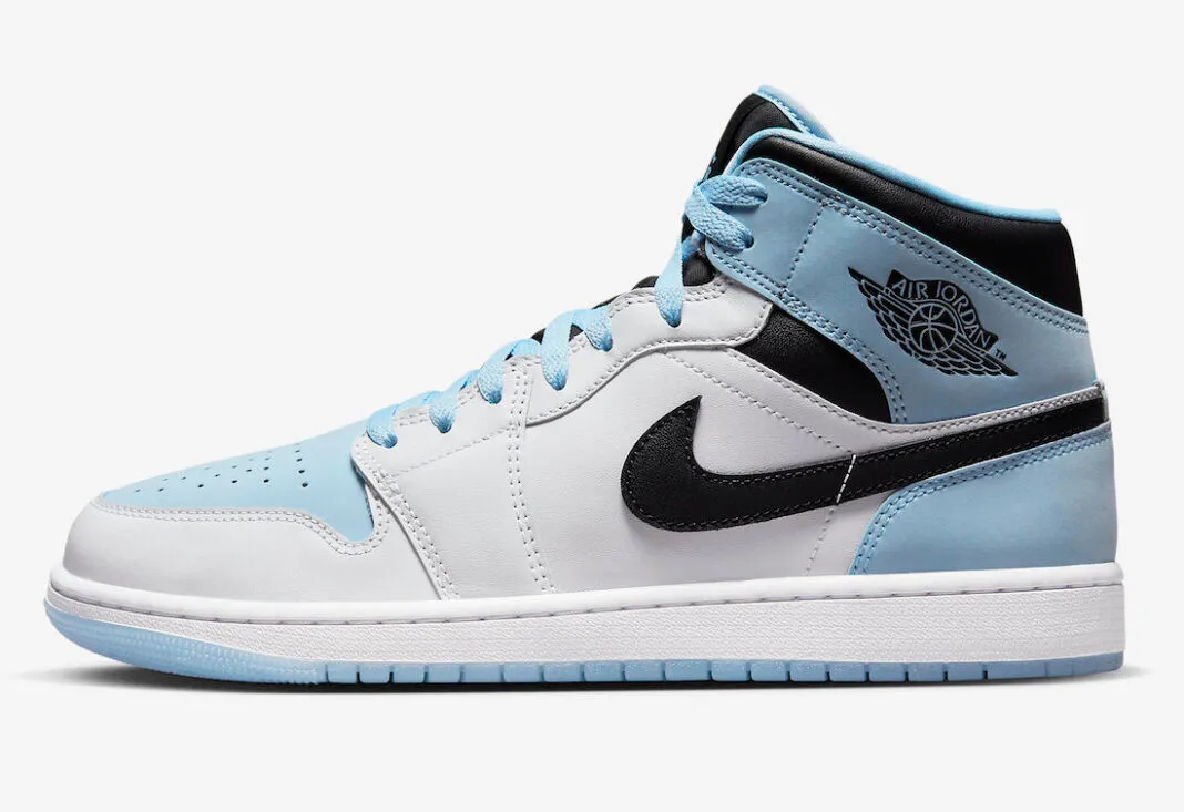 Air Jordan 1 Mid SE Ice Blue White Black DV1308-104