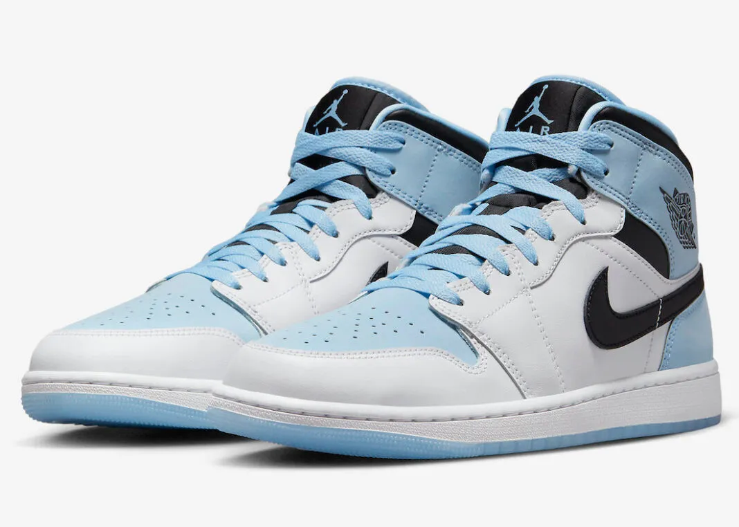 Air Jordan 1 Mid SE Ice Blue White Black DV1308-104