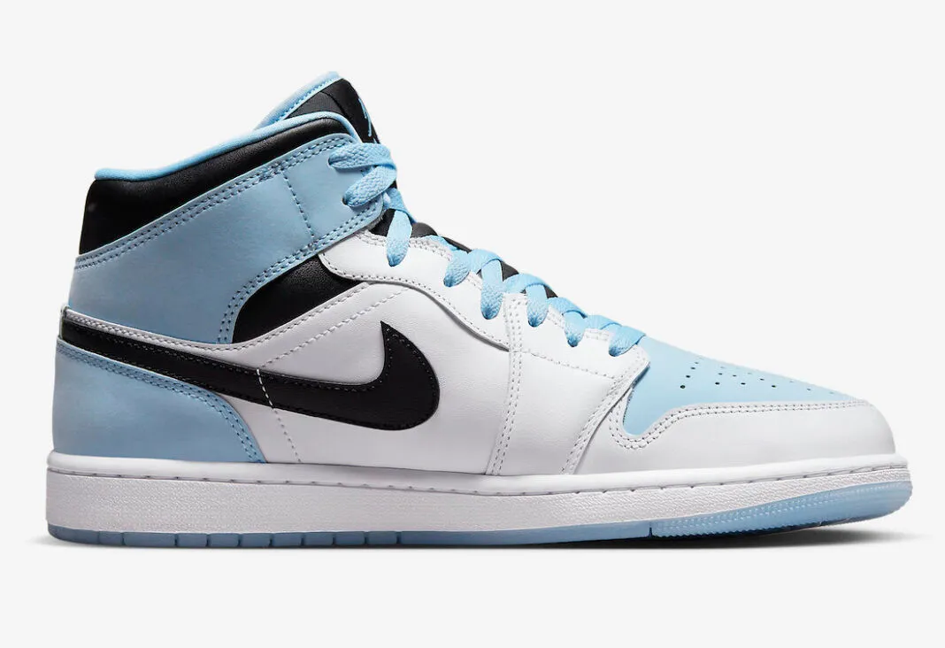 Air Jordan 1 Mid SE Ice Blue White Black DV1308-104