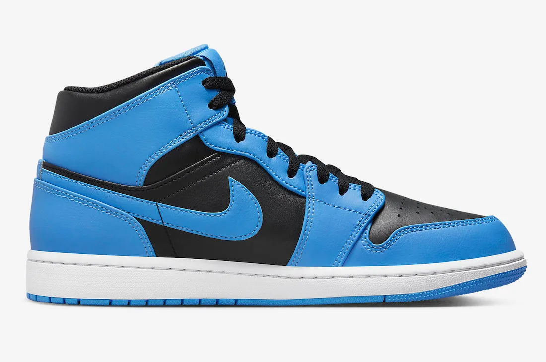 Air Jordan 1 Mid University Blue Black White DQ8426-401