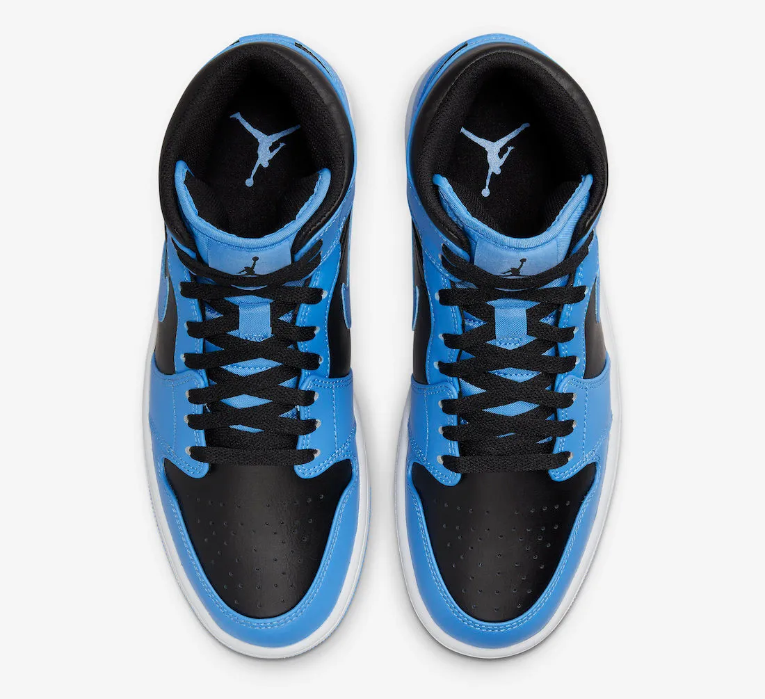 Air Jordan 1 Mid University Blue Black White DQ8426-401