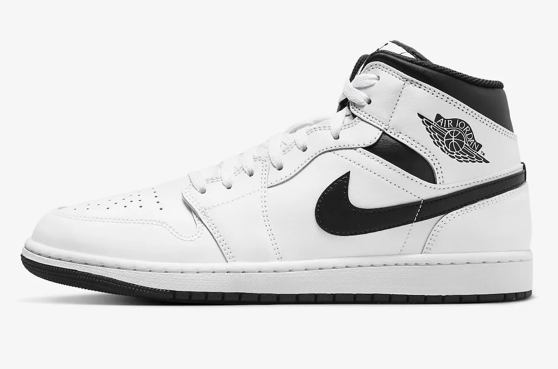 Air Jordan 1 Mid White Black DQ8426-132