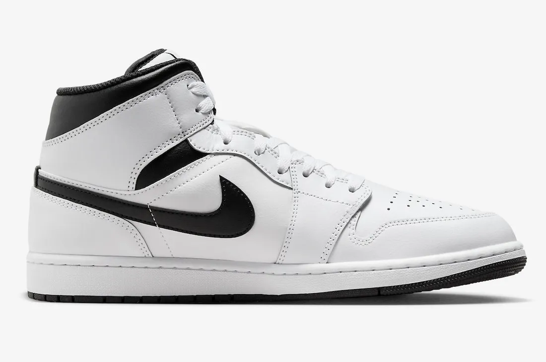 Air Jordan 1 Mid White Black DQ8426-132