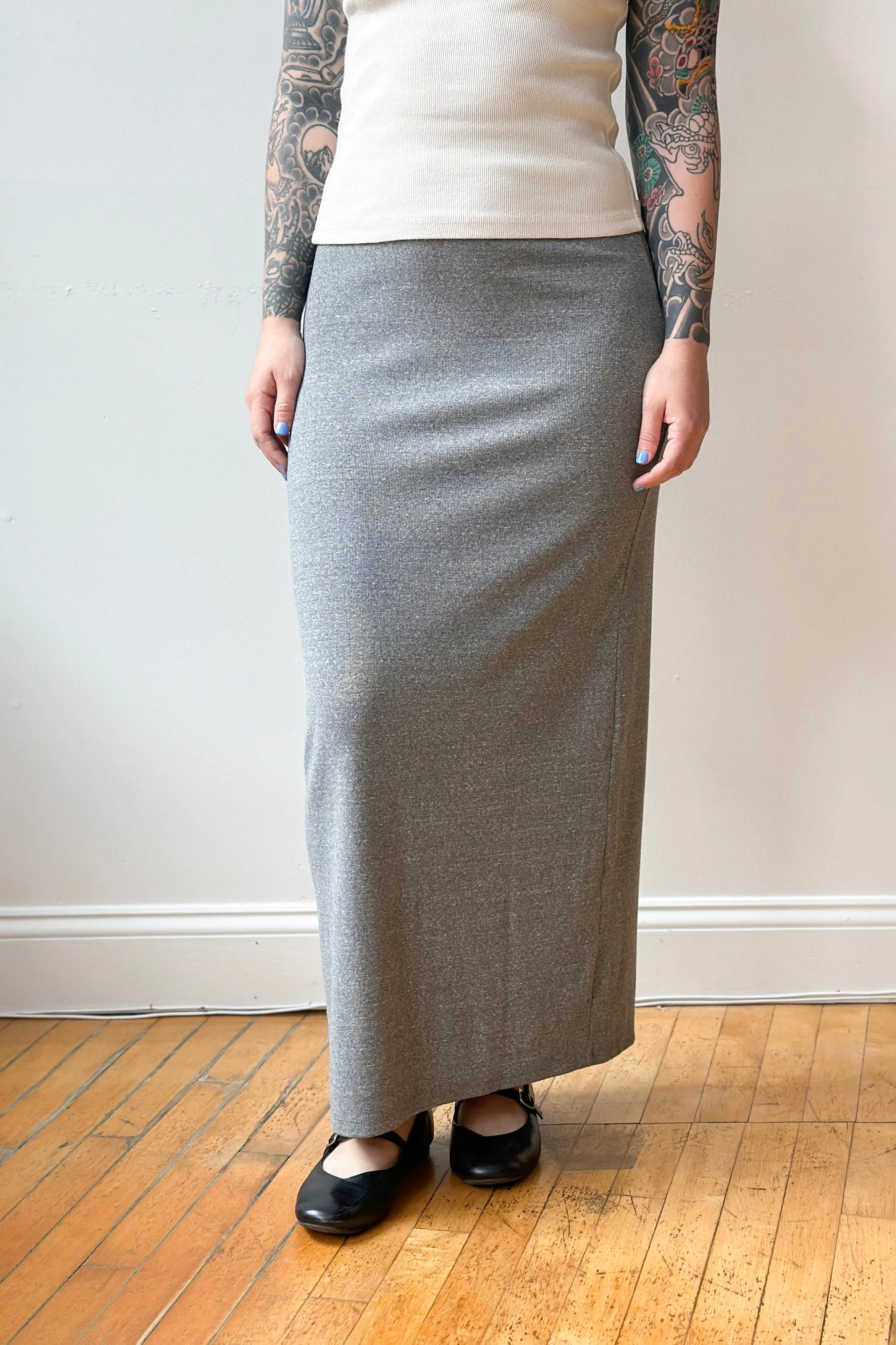 Aja Skirt in Heather Grey