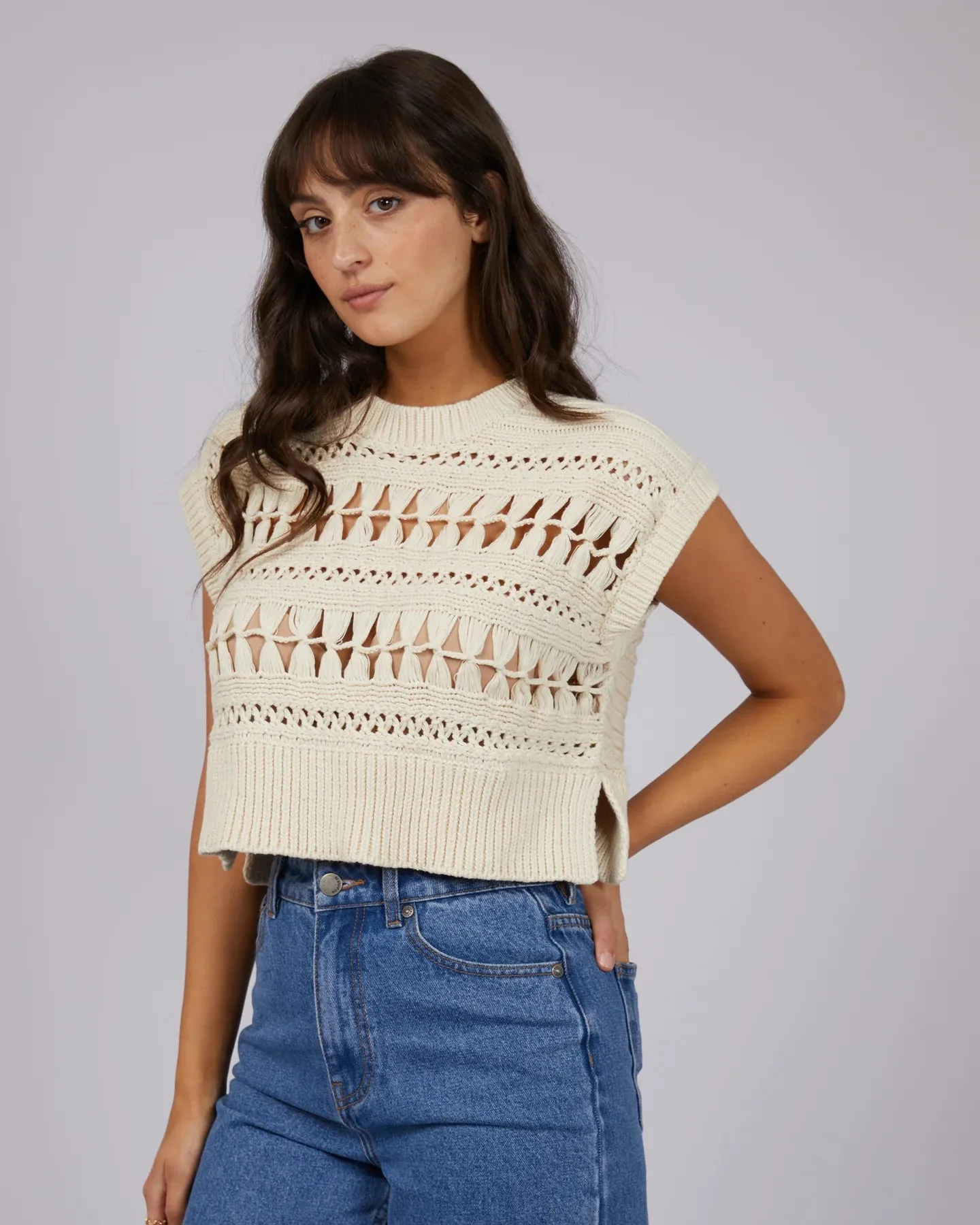 All About Eve Ginger Knit Vest