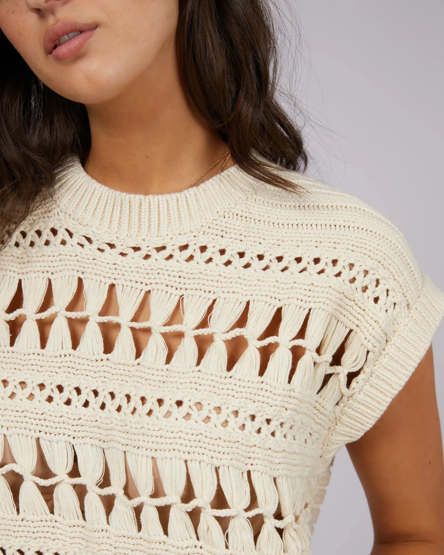 All About Eve Ginger Knit Vest