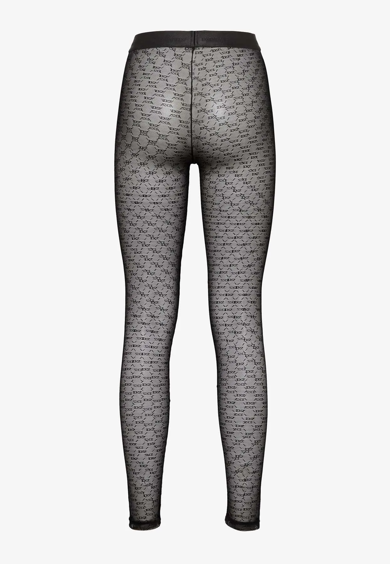 All-Over Monogram Sheer Lace Tights