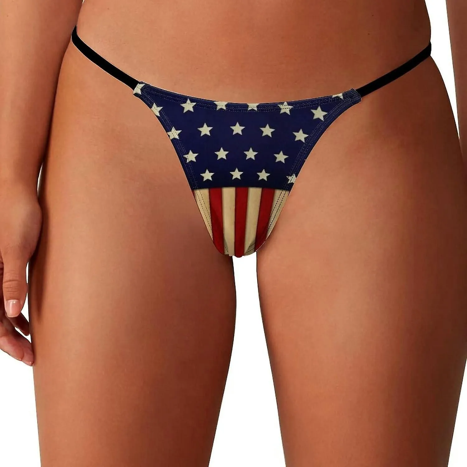 American Glory Flag G-String Thongs Women's T-Back Underwear Panty-WE480