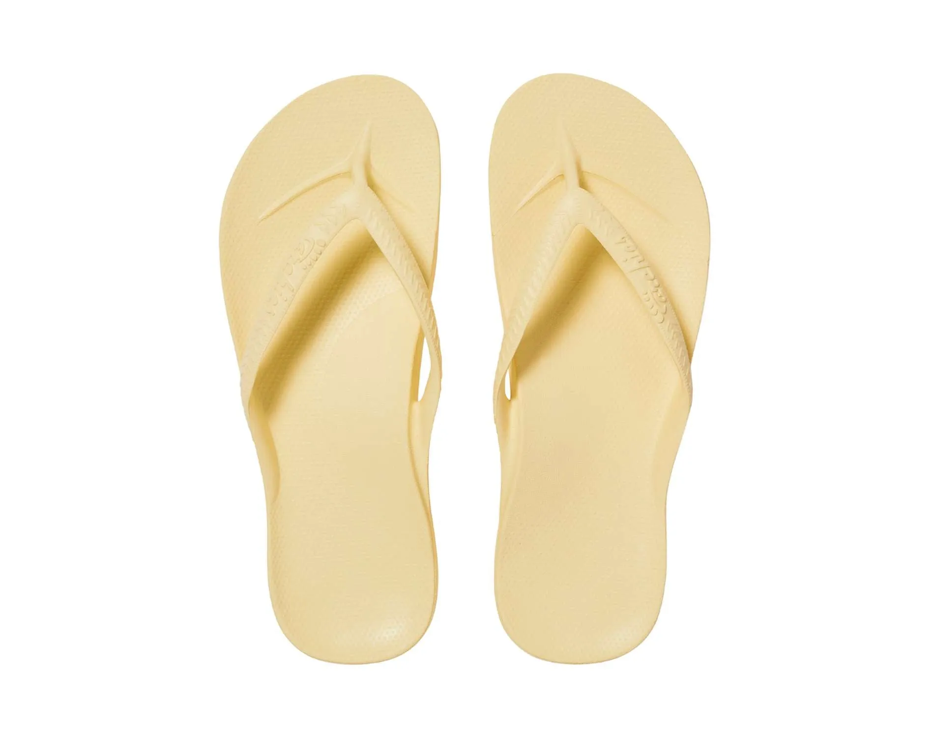 Archies Arch Support Thongs Lemon