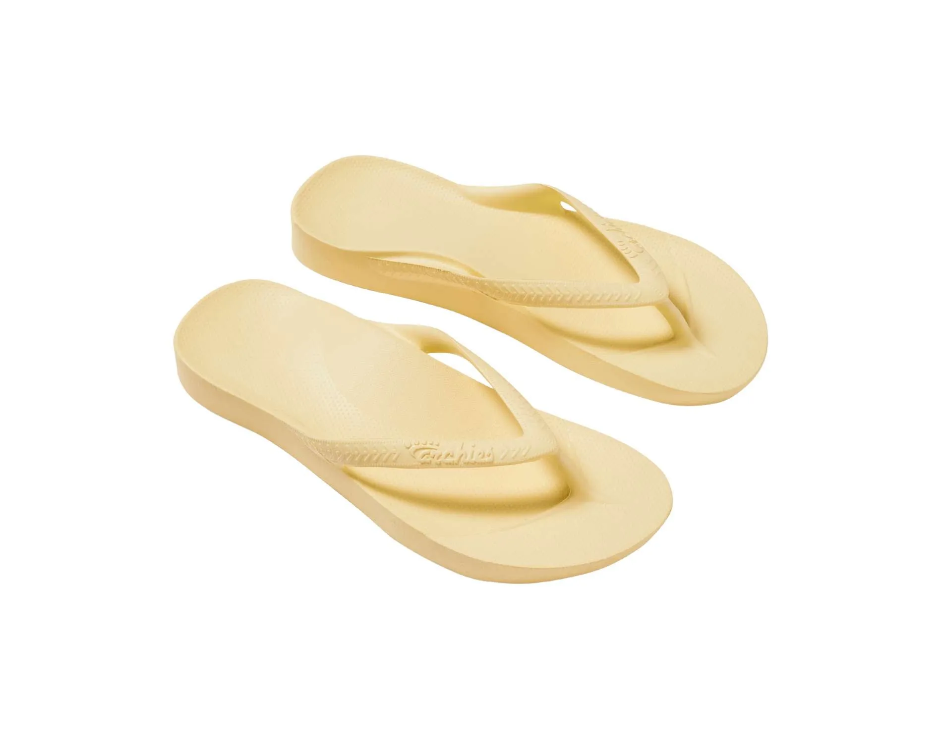 Archies Arch Support Thongs Lemon