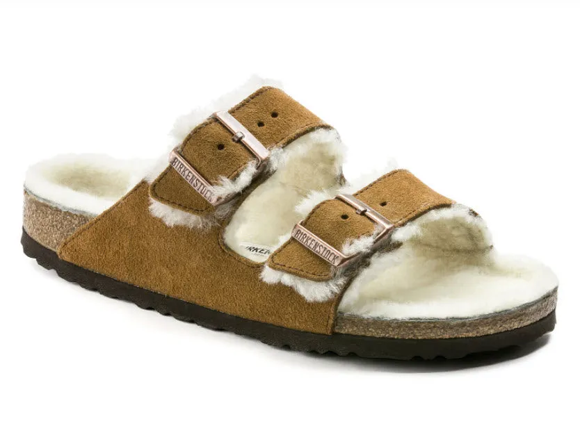 Arizona Shearling - The Birkenstock Shearling Sandal in Mink