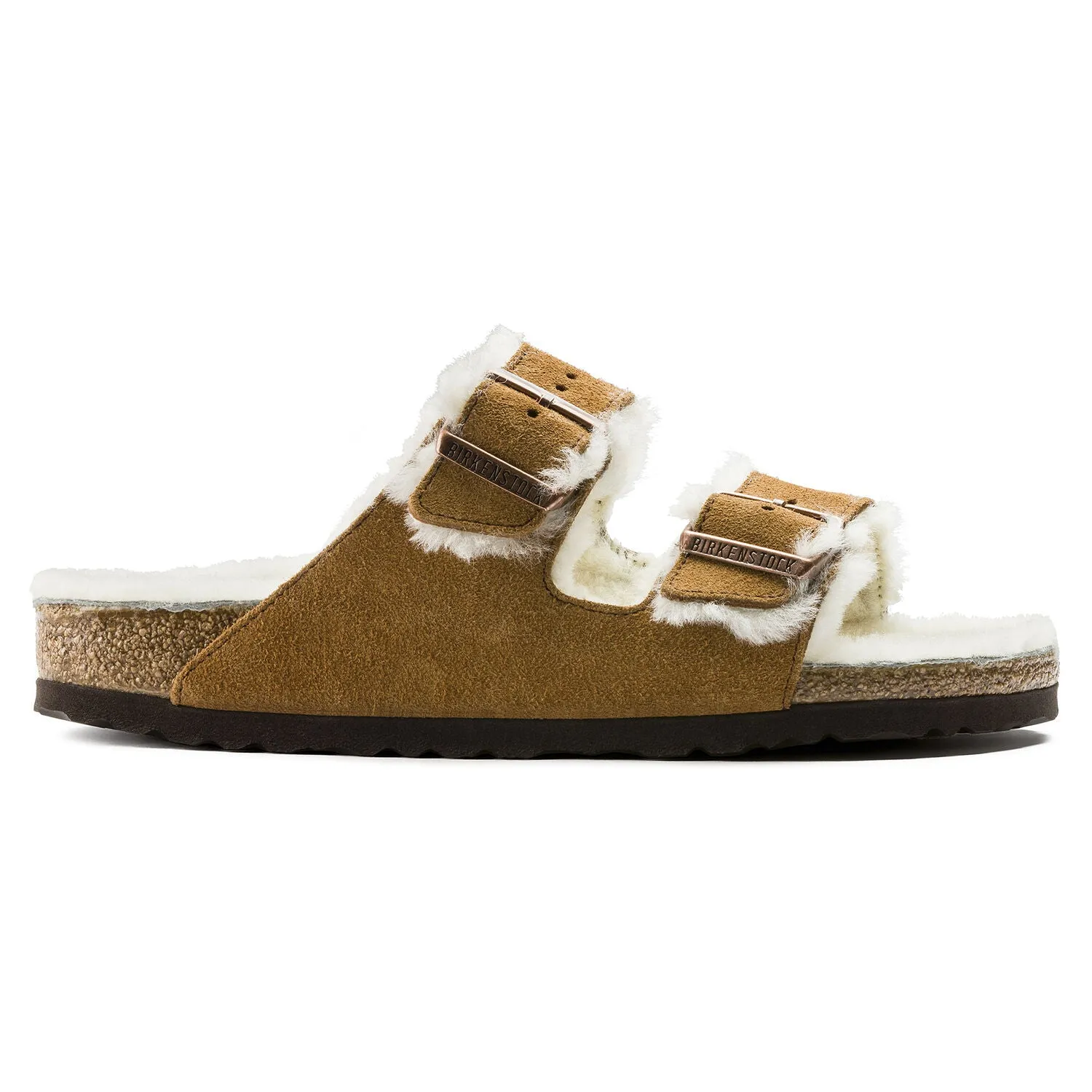 Arizona Shearling - The Birkenstock Shearling Sandal in Mink