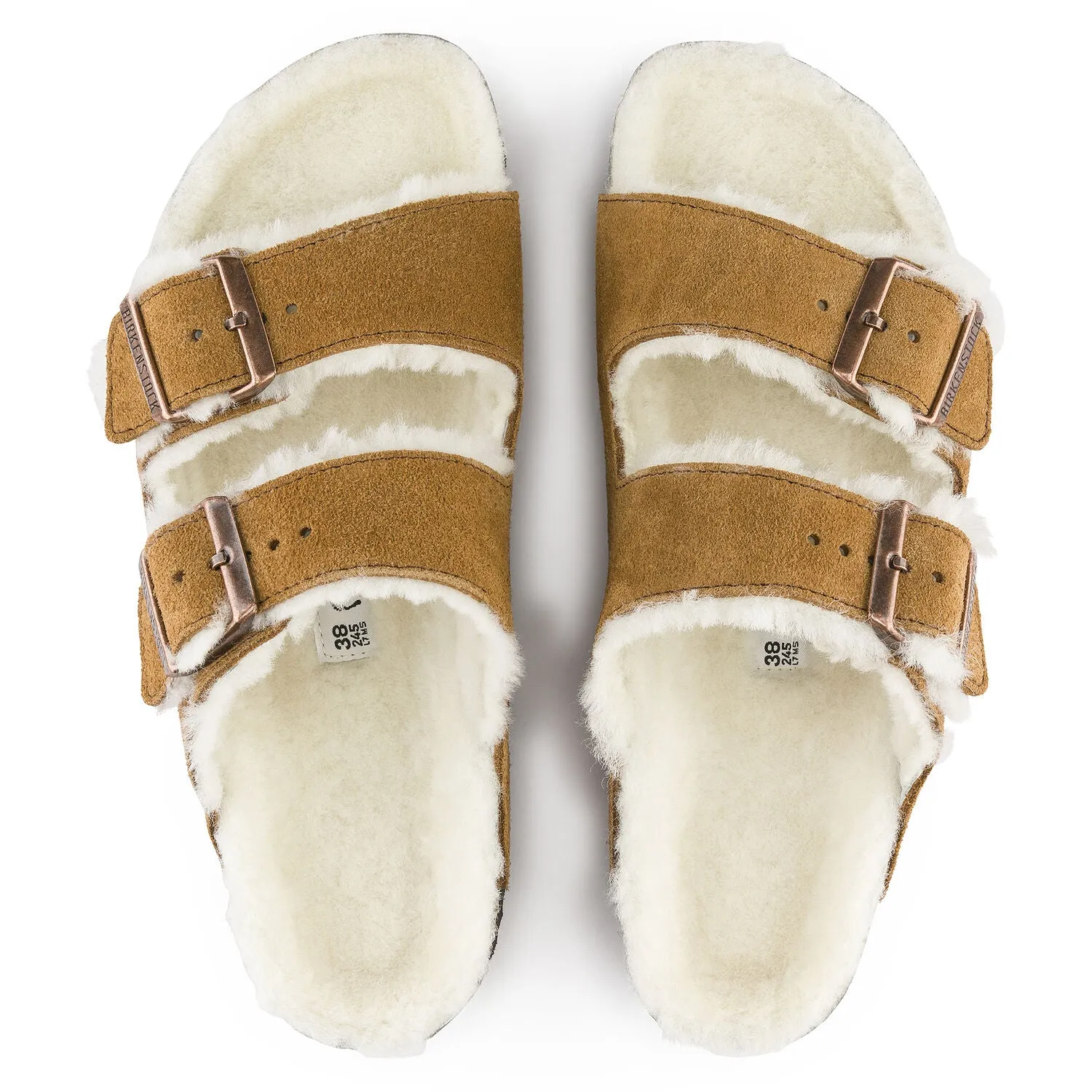 Arizona Shearling - The Birkenstock Shearling Sandal in Mink