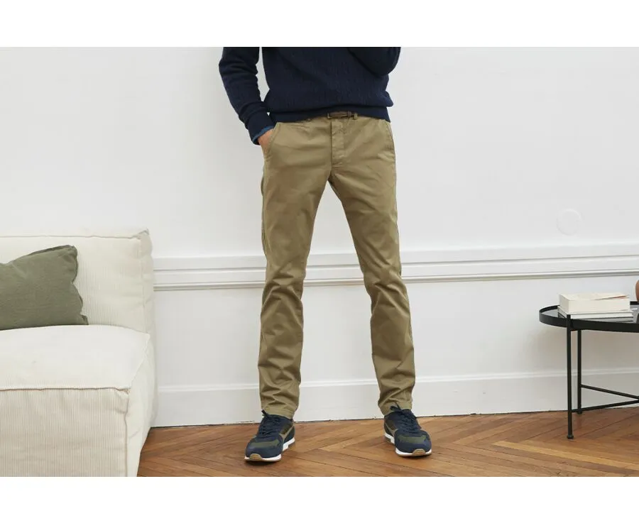 Army Green Chino trousers for men - NIGEL II