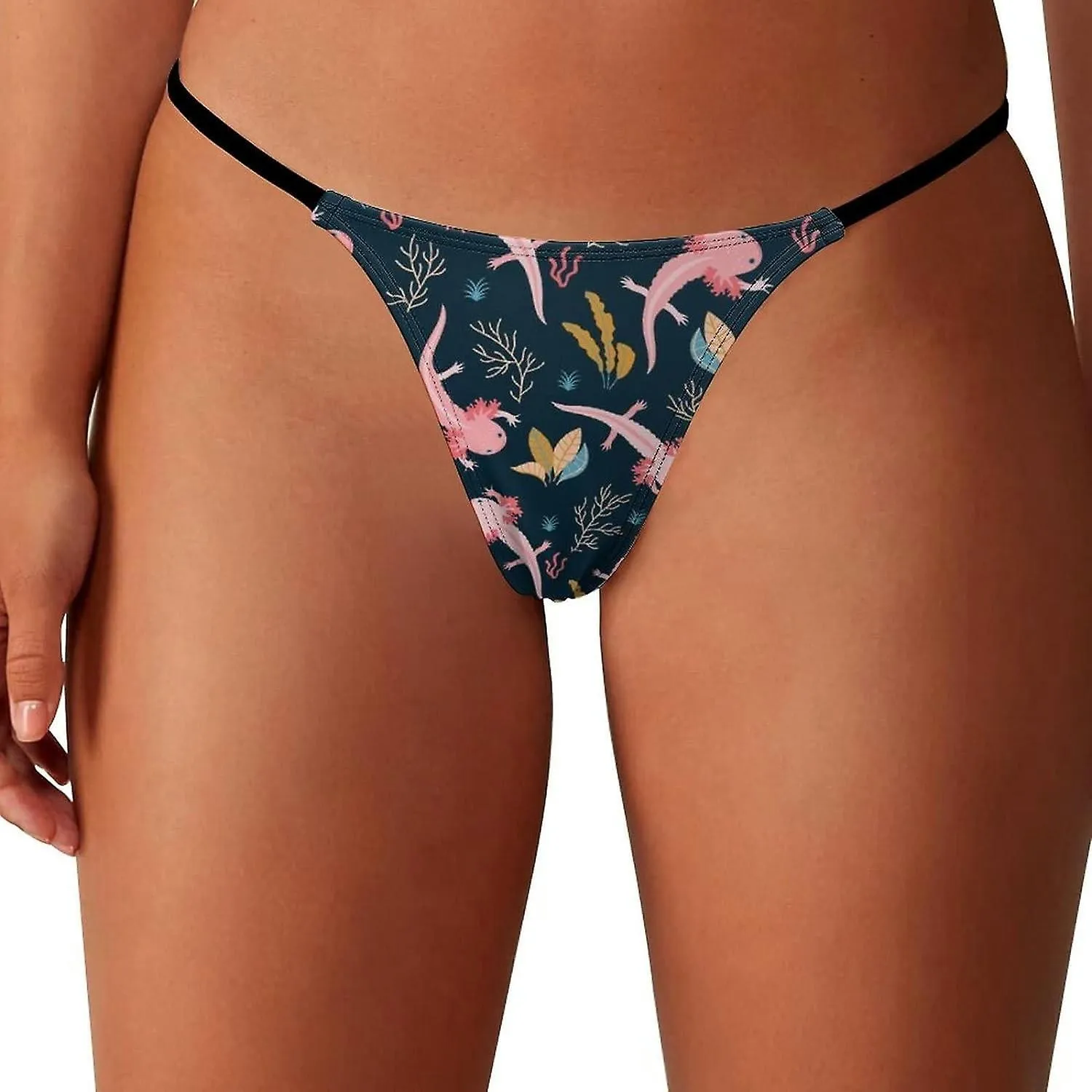 Axolotl Sea Weed G-String Thongs Women's T-Back Underwear Panty-WE577