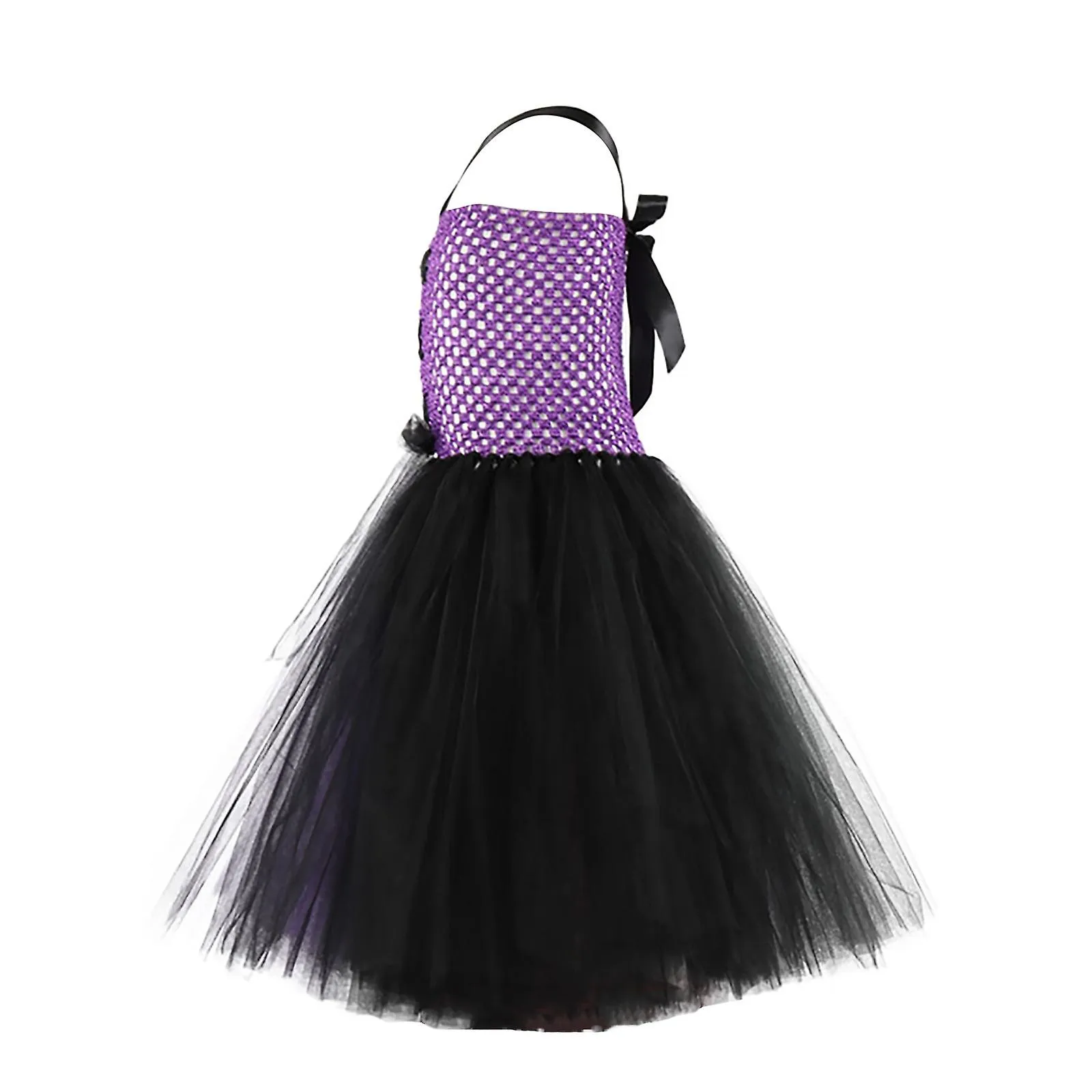 Baby Girls Halloween Cosplay Witch Mesh Skirt Performance Skirt