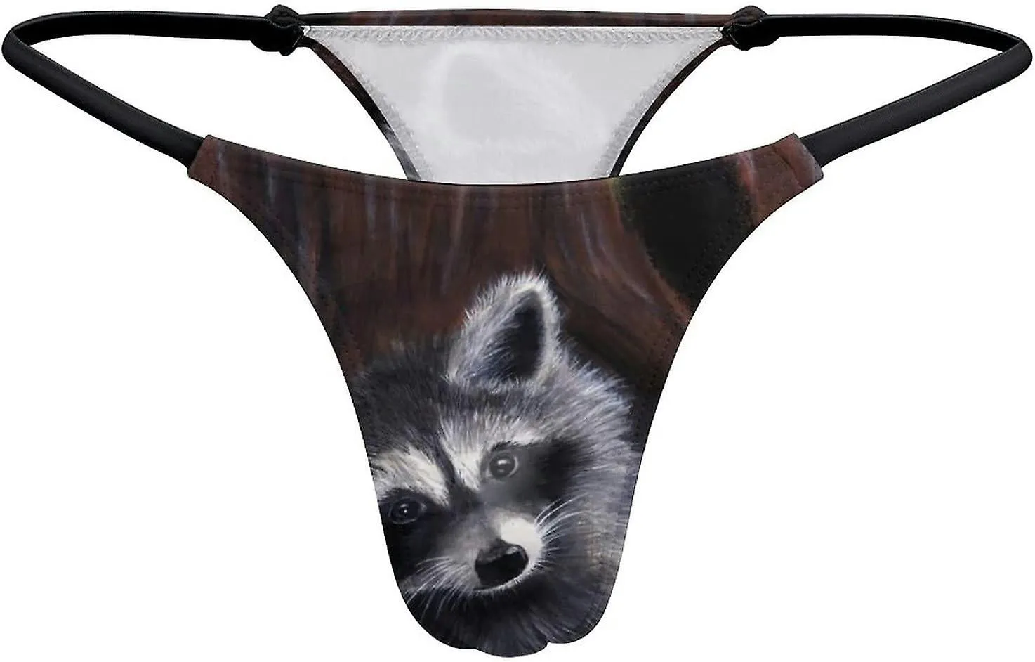 Baby Raccoon G-String Thongs Women's T-Back Underwear Panty-WE494