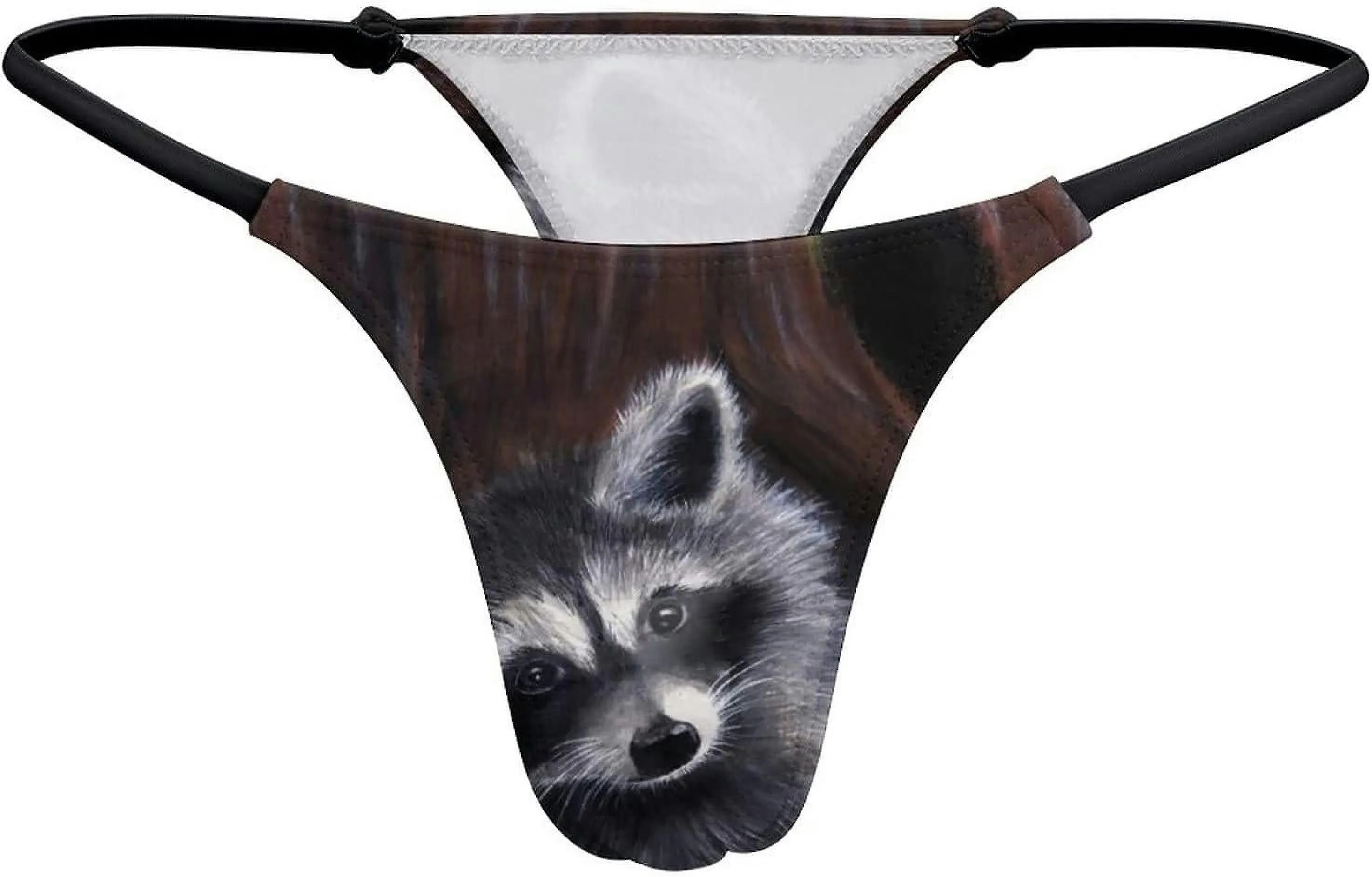 Baby Raccoon G-String Thongs Women's T-Back Underwear Panty-WE594