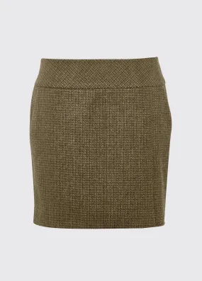 Bellflower Tweed Skirt - Heath