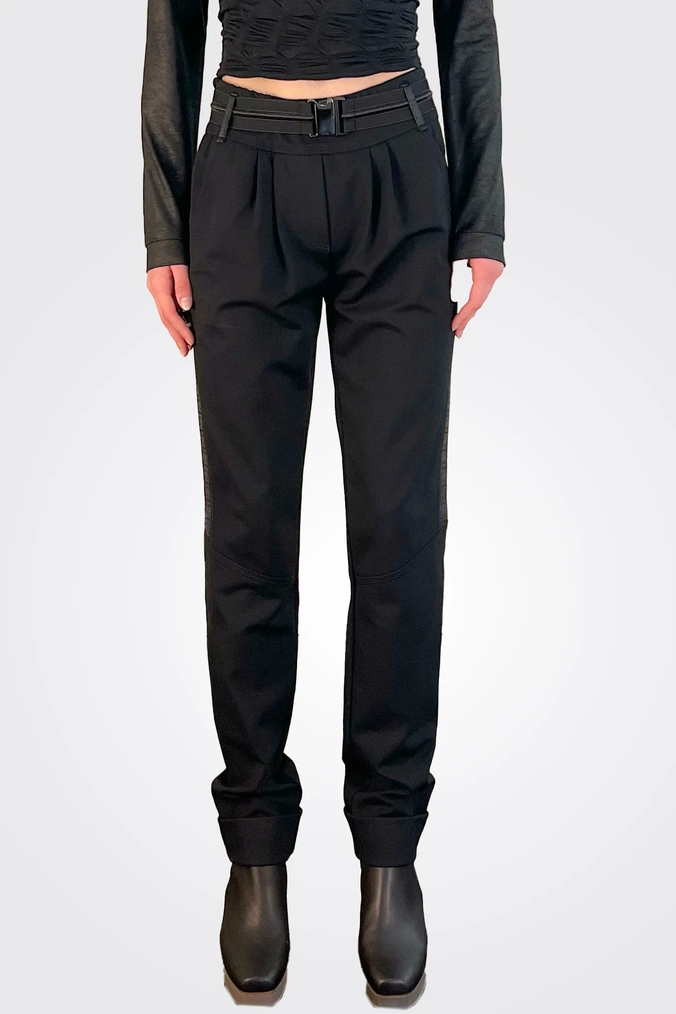 Belted Trousers - Black