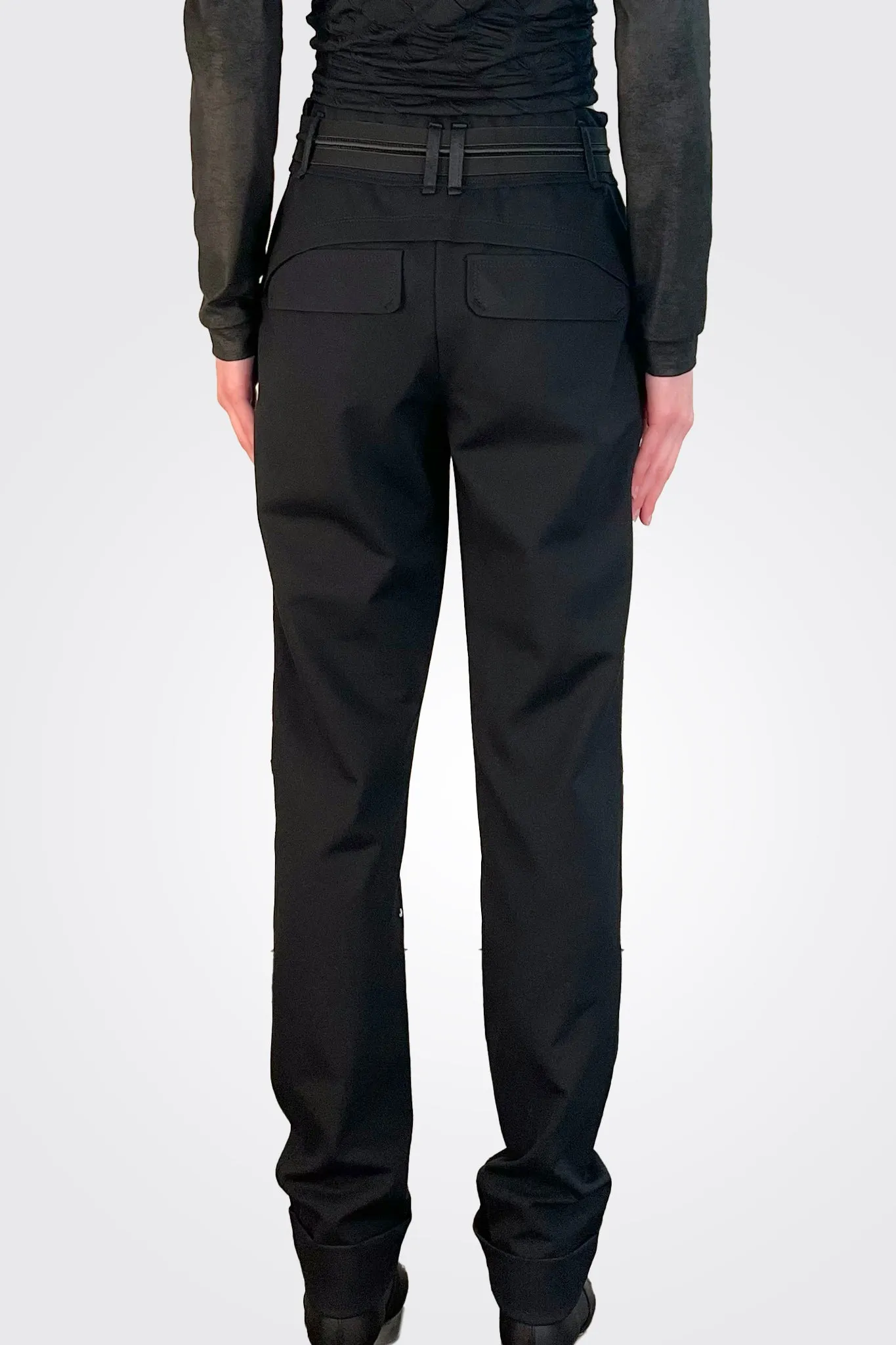 Belted Trousers - Black