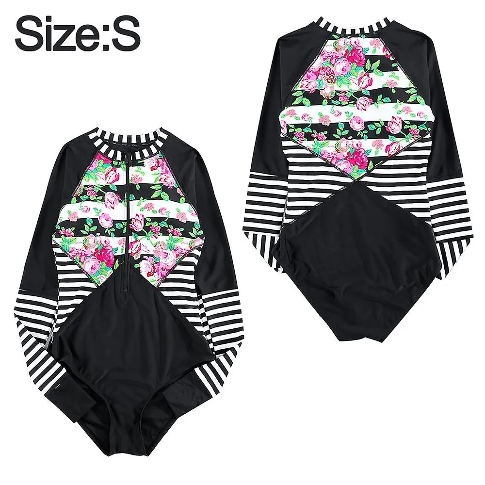 Bikini Hot Spring Swimwear Women's Surfing Suit One Piece Swimwear with Chest Cushion