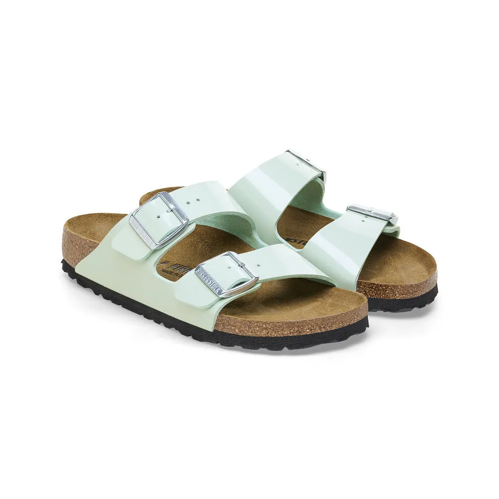 BIRKENSTOCK ARIZONA PATENT SURF GREEN - WOMENS