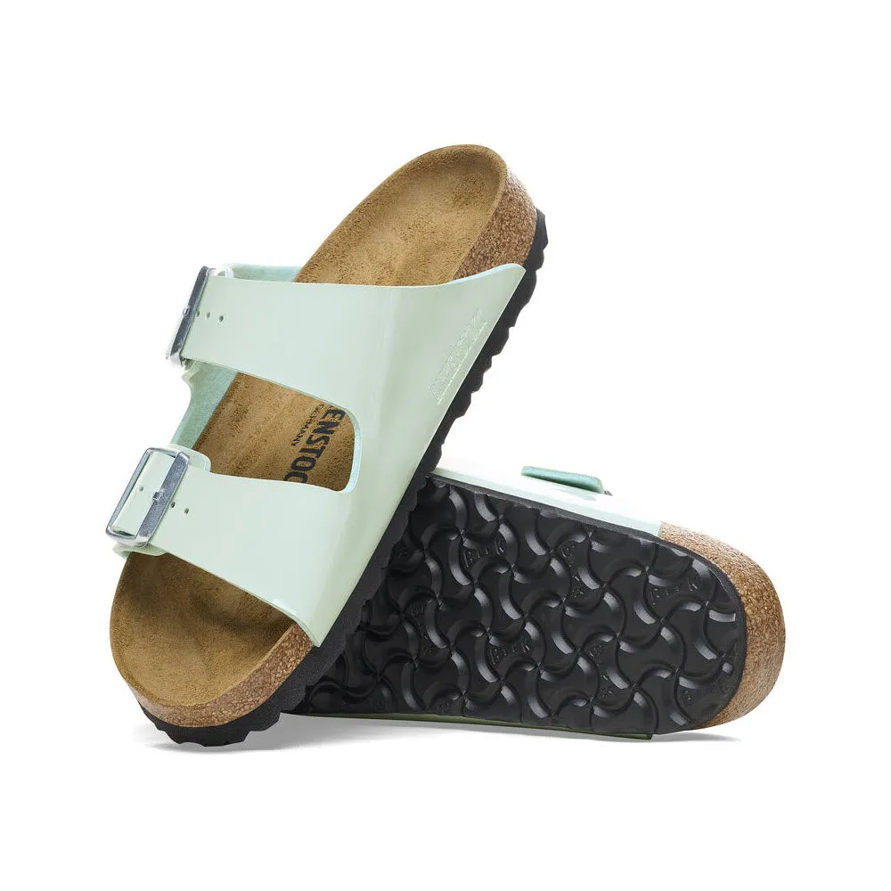 BIRKENSTOCK ARIZONA PATENT SURF GREEN - WOMENS