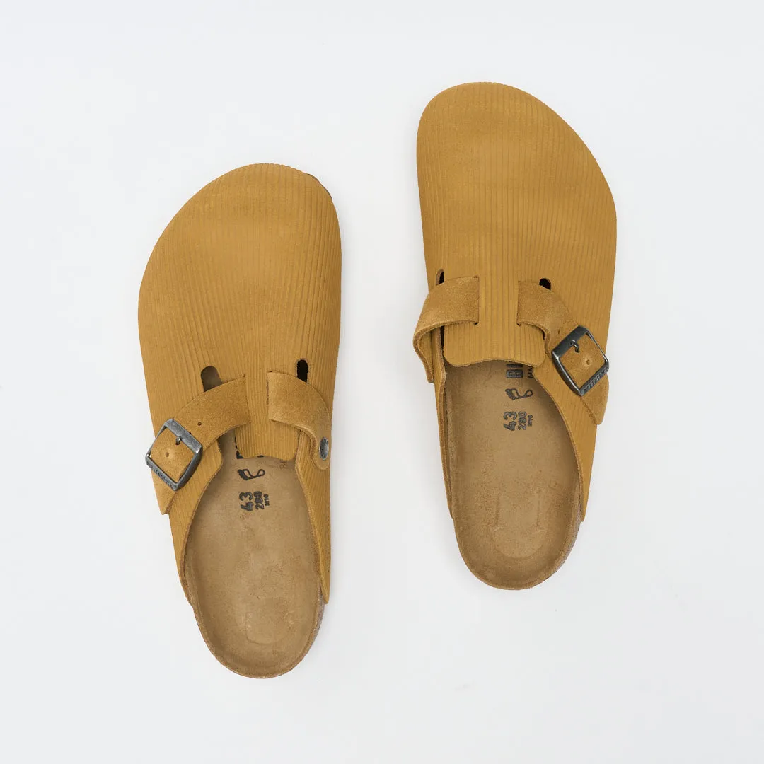 Birkenstock - Boston Corduroy  (Cork Brown)